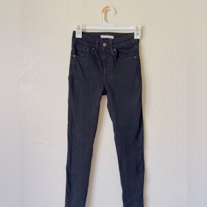 Levi's Black Skinny Jeans High-Rise Stretch